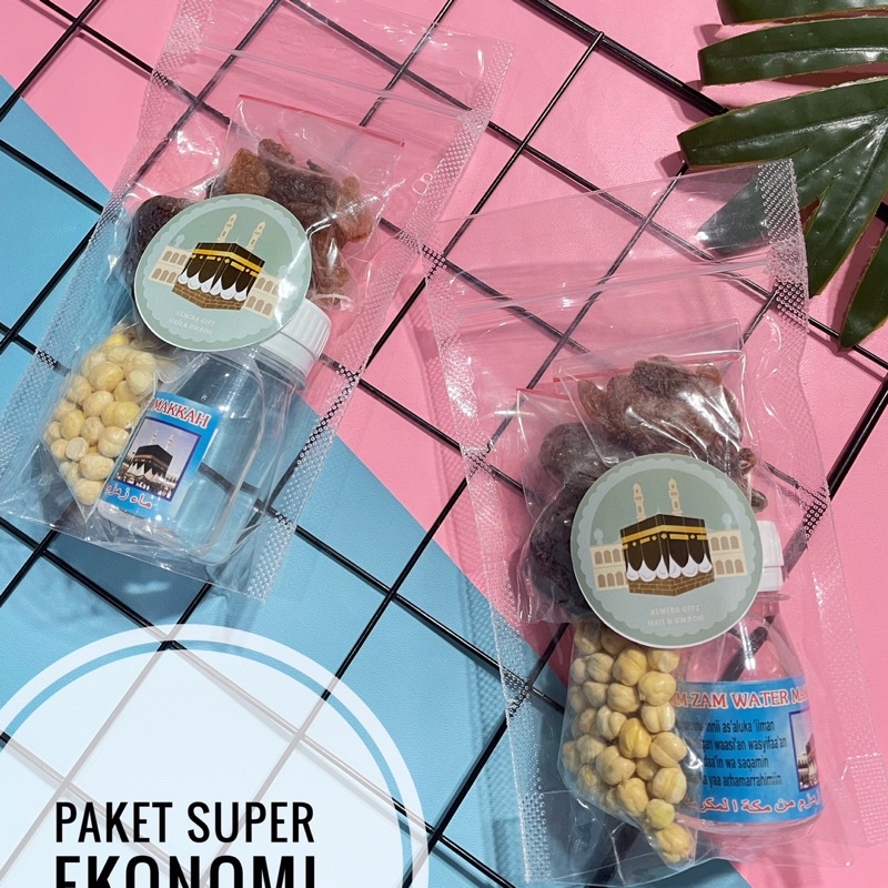 

Paket Murah Oleh Oleh Umroh Bingkisan Gift Haji Baitullah Zam Zam Kurma Kismis Kacang Arab