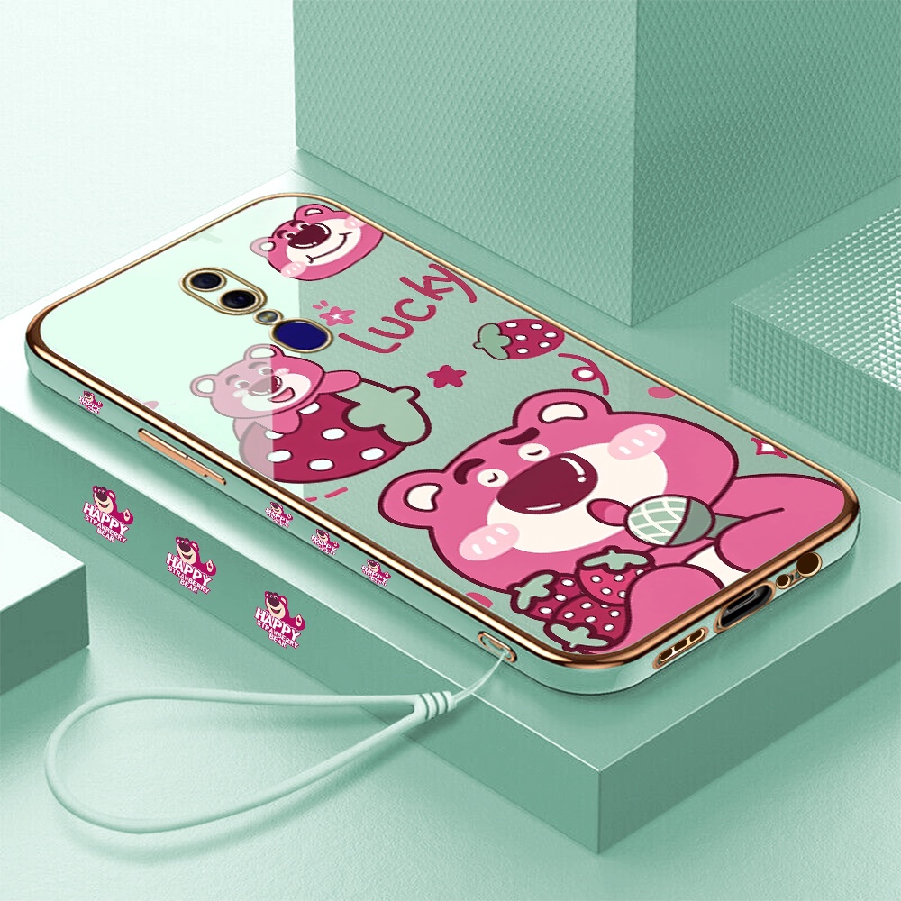 [Pengiriman lokal] OPPO F1S F5 PLUS F7 Youth F11 Pro F9 K3 Casing Ponsel Pola Lotso lucu   Lunak Pel