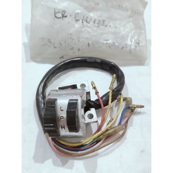 Saklar Holder Kiri Honda C70 Pitung Pispot 35300-086-691 Ori (NOS, SEGEL, GENUINE) Sakelar Sepeda Mo