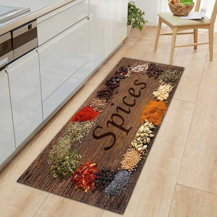 Keset Besar Kaki Anti Slip Dapur Panjang 40x120cm Lap karpet dapur kes