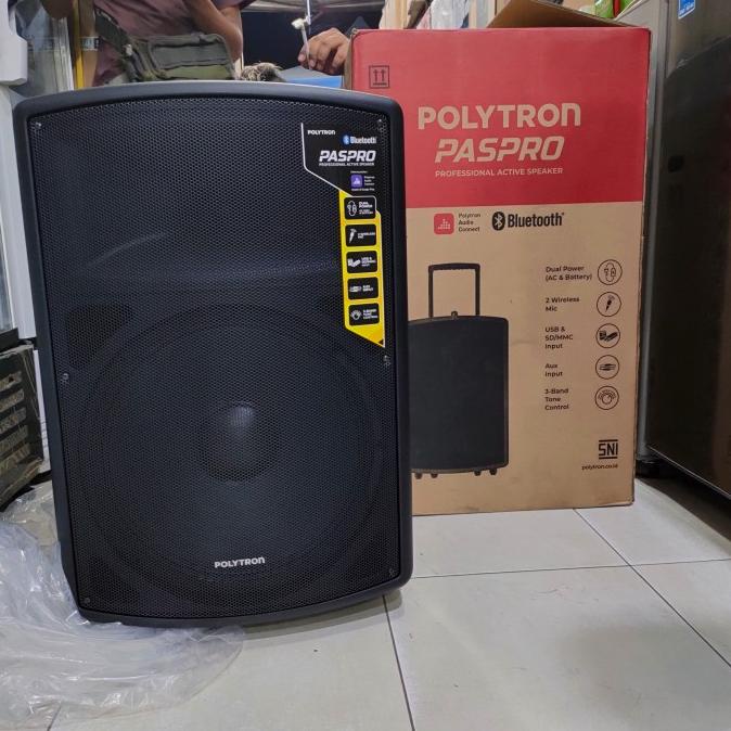 speaker polytron pas pro 15f2 bluetooth portable