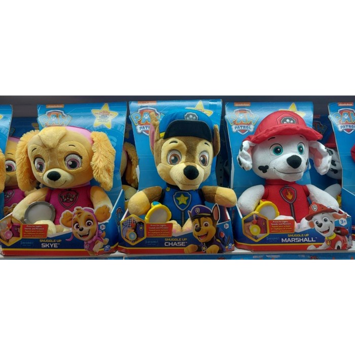 Sale Mainan : Boneka Paw Patrol Snuggle Up Marshall / Skye