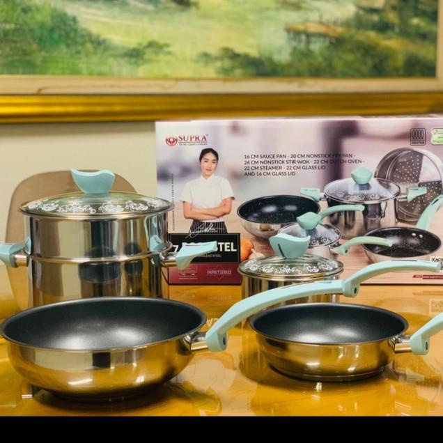 Panci Set 7 Pcs Supra Chef Renata Moeloek I Cookware Set Supra 7 Piece