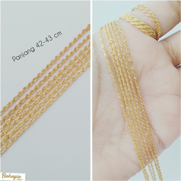 ✨Sale Kalung Tambang Emas Kadar 700 Bisa Gojek