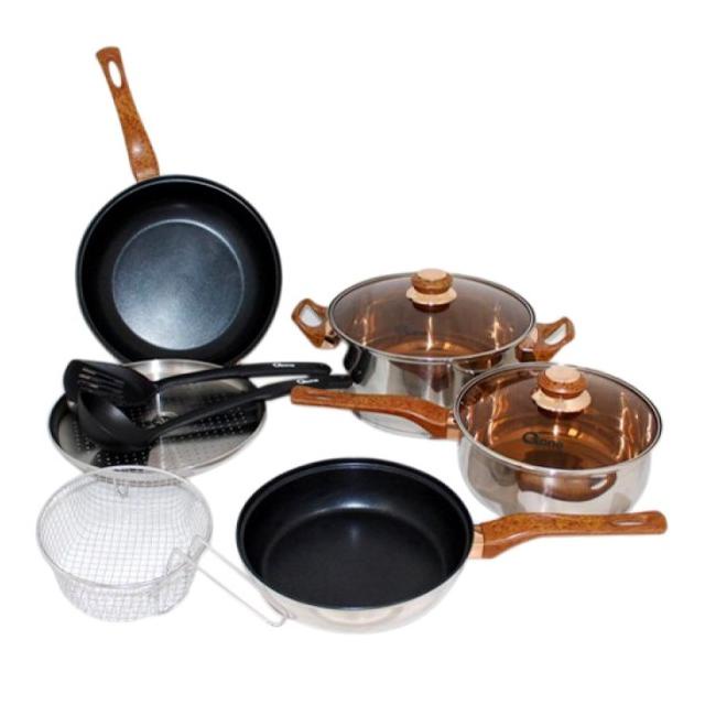 Panci Basic Set Stainless Oxone Ox-911 / Oxone Basic Cookware Ox 911