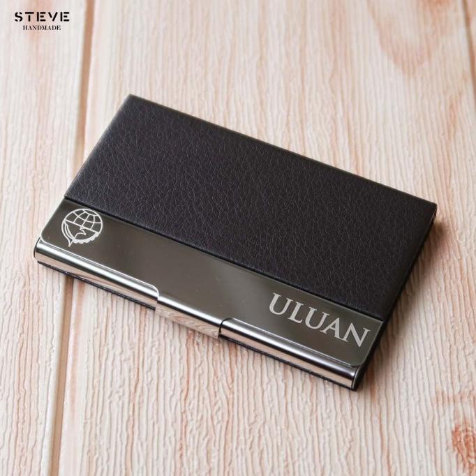 

Dompet Kartu Tempat Kartu Nama Name Card Holder CH0030 Black Custom