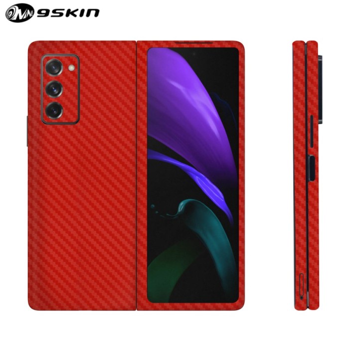 [Original] Skin Protector / Garskin Samsung Z Fold 2 3M Red Carbon Terbaru