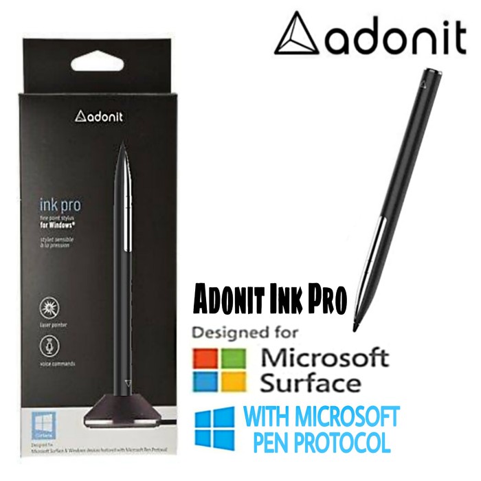 ✅Original Pen Adonit Ink Pro Fine Point Stylus For Windows Surface Terbatas