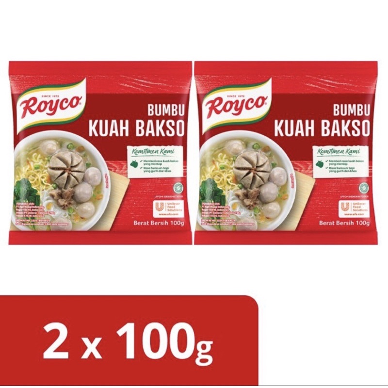 

Royco kuah Bakso 100 gram (Paket Hemat isi 2 )