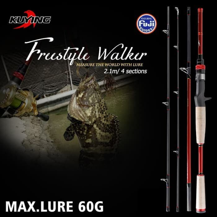 ✨Ori Joran Bait Casting Travel Kuying Freestyle Walker 704H Best Seller Terbaru