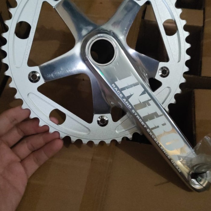 ✨Ori Crankset Intro7 Devil Eye Hollowtech 2 Fixie Track Bisa Gojek