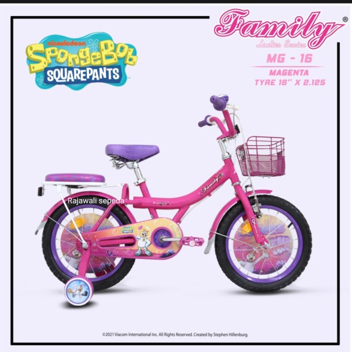 ✨Ori Sepeda Anak 16 Mini Family Magenta Diskon