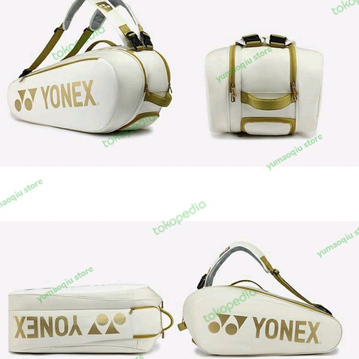 [Best Seller] Original Yonex Bag/Tas Yonex 92026 White Gold Naomi Osaka.Ex Code Diskon