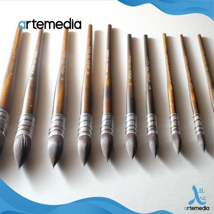 

Kuas Lukis Artemedia 2703 Round Squirrel Kazan-M Brush Short Handle