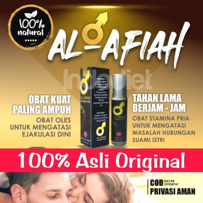 Terlaris Hajar AL AFIAH Minyak Oles Obat Kuat Pria 100% Original BPOM Herbal SALE