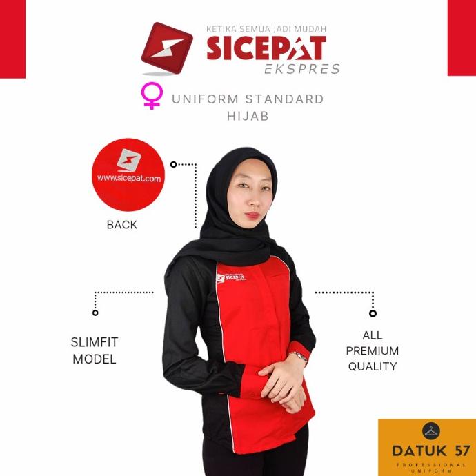 Seragam Kemeja Sicepat Ekspres Standard (Wanita Hijab) Limited Edition