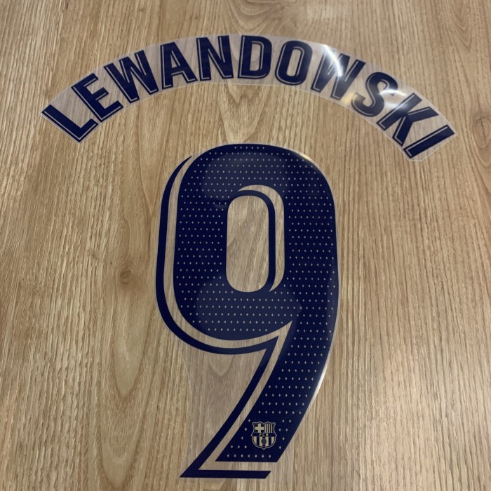 [New] Original 2022 - 23 Barcelona Liga Away Nameset Lewandowski Utk Jersey Diskon