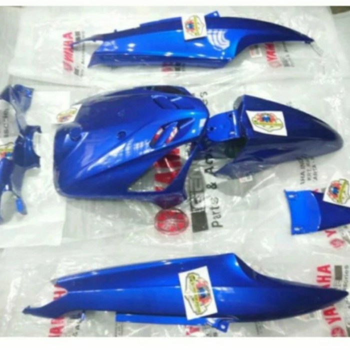 [New Ori] Cover Full Body Halus Mio Sporty Biru Asli Original Yamaha Limited