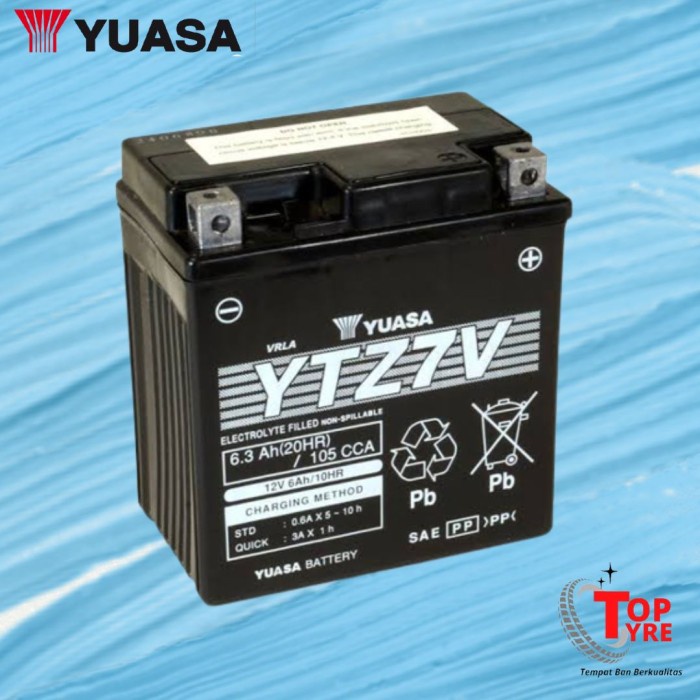 ✨New Accu Yuasa Ytz7V // Accu Kering // Accu Motor Nmax 155 Aerox 155 Berkualitas