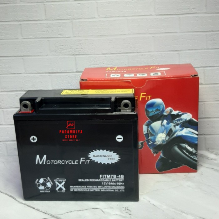 ✨New Aki Motor Fitm7B-4B 12V 9Ah Gm7B-4B Yamaha Nouvo Scorpio Honda Tiger Limited