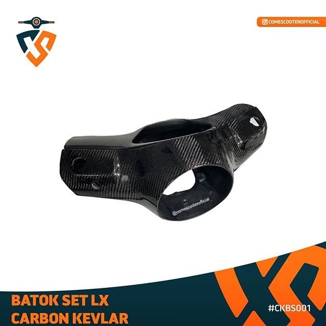 [Baru] Batok Set Carbon Kevlar Vespa Lx Bisa Sameday