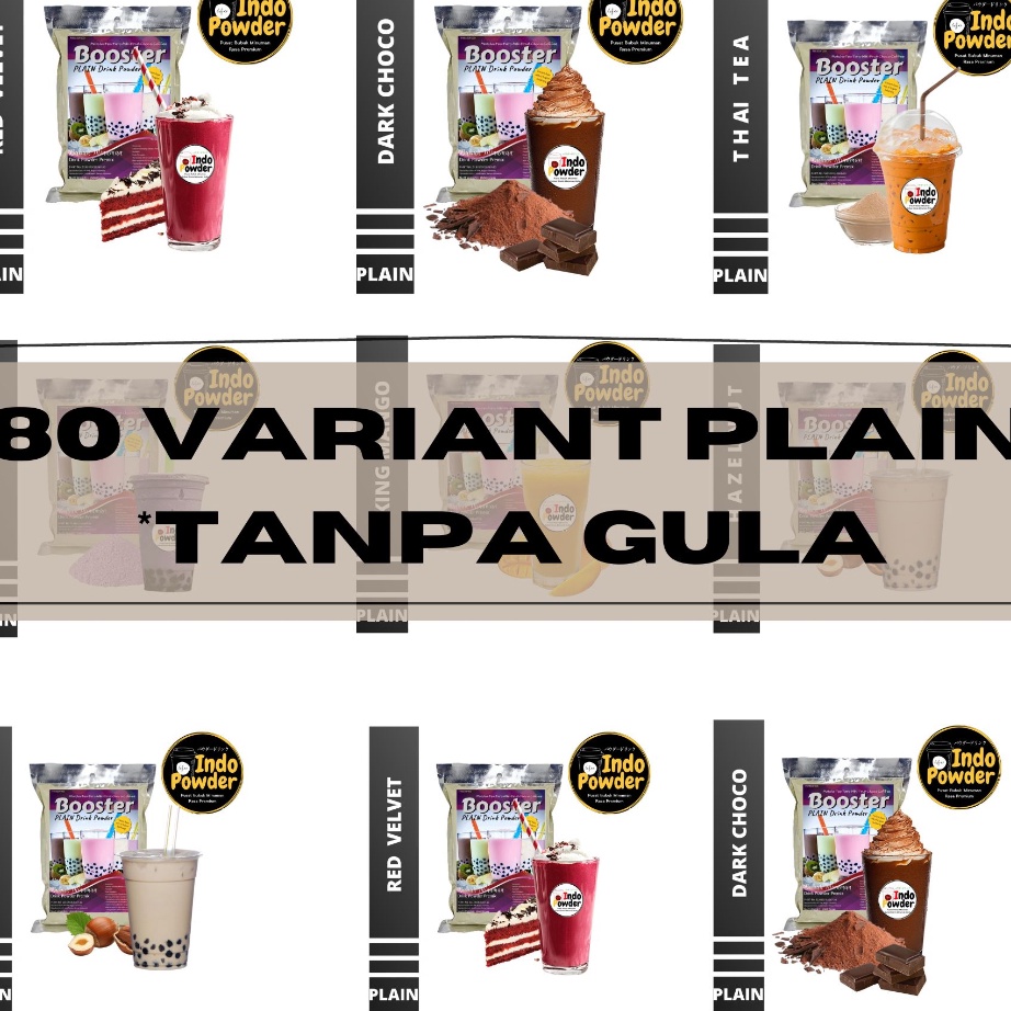 

➪➽✳✧ PLAIN 80 Bubuk Minuman Aneka Rasa @1kg - TANPA GULA (Bisa pilih variant 1Kg - 1 Rasa)