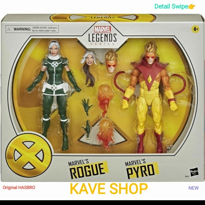 ✅Baru Rogue - Pyro Marvel Legends Series - Original Hasbro - New Terbatas
