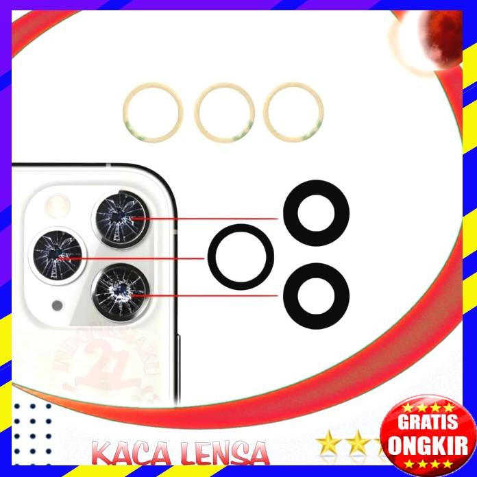 Kaca Kamera Belakang Iphone 11 Pro Lensa Camera Lens Original New