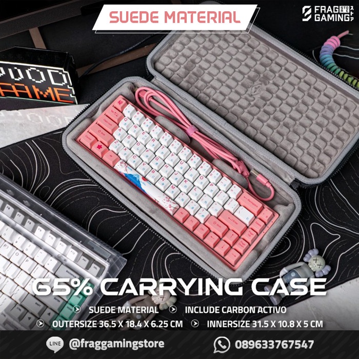 [Original] Keyboard Case 65 Carrying Case Suede Terbatas