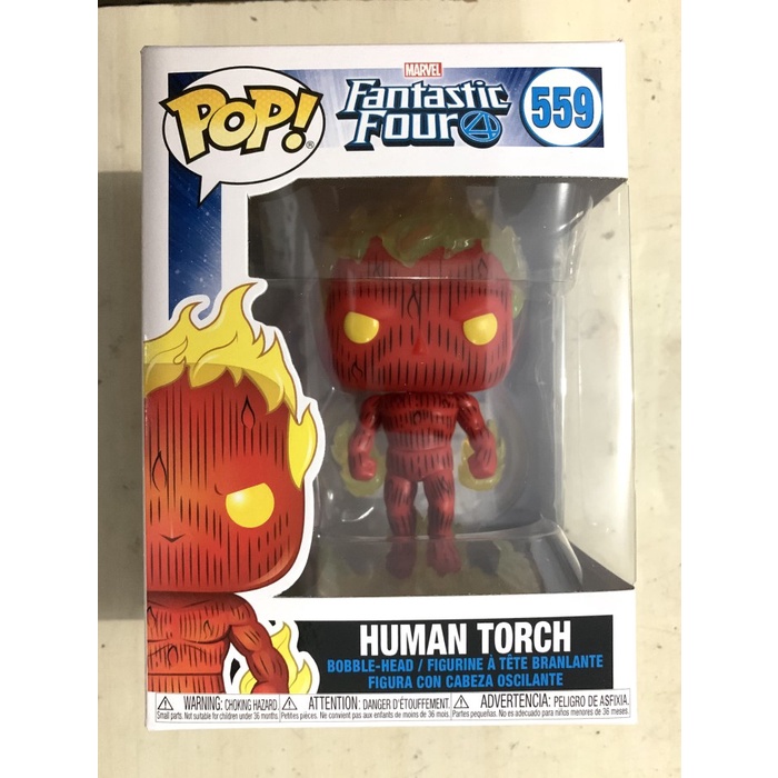 [Original] Funko Pop Marvel: Fantastic Four - Human Torch / Johnny Storm / Blaze Diskon