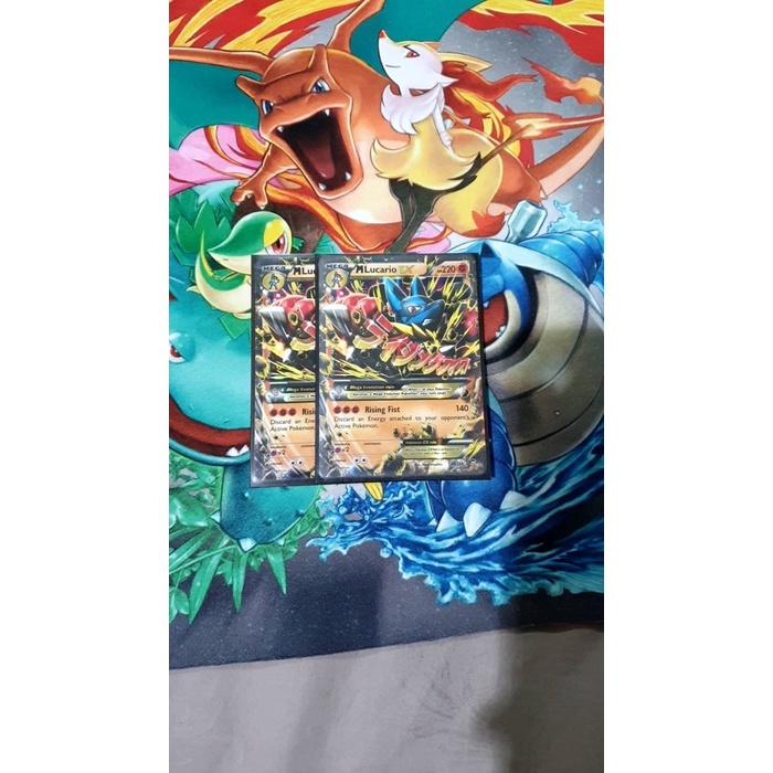 ✅New M Lucario Ex - 55/111 - Ultra Rare Xy: Furious Fists Singles Pokemon Terbatas