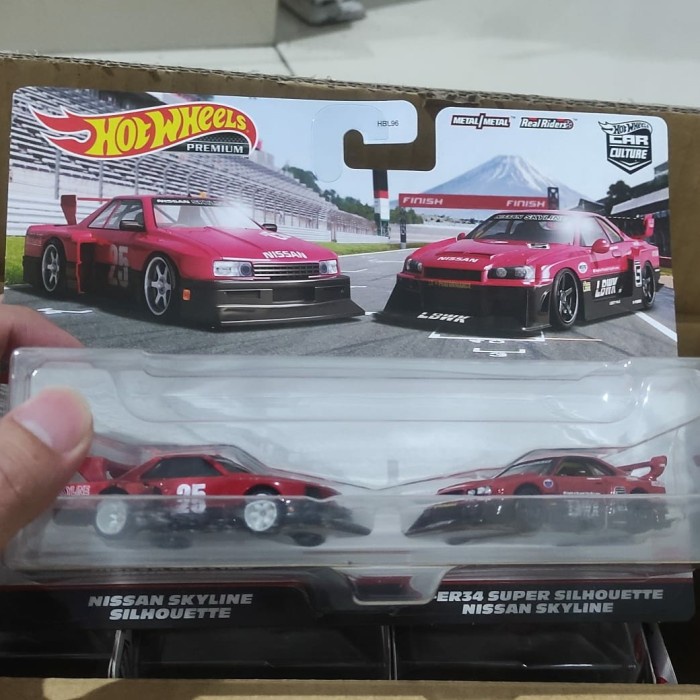 ✅COD Hotwheels Lbwk Nissan Skyline R34 2Pack Merah Red Berkualitas