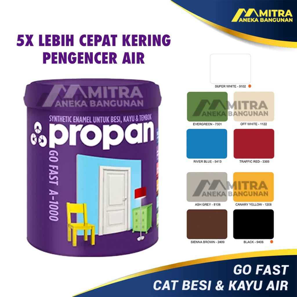 Propan Go Fast Cat Besi Cat Kayu Waterbased 1 Kg / Cat Kayu Waterbased / Cat Besi Waterbased /