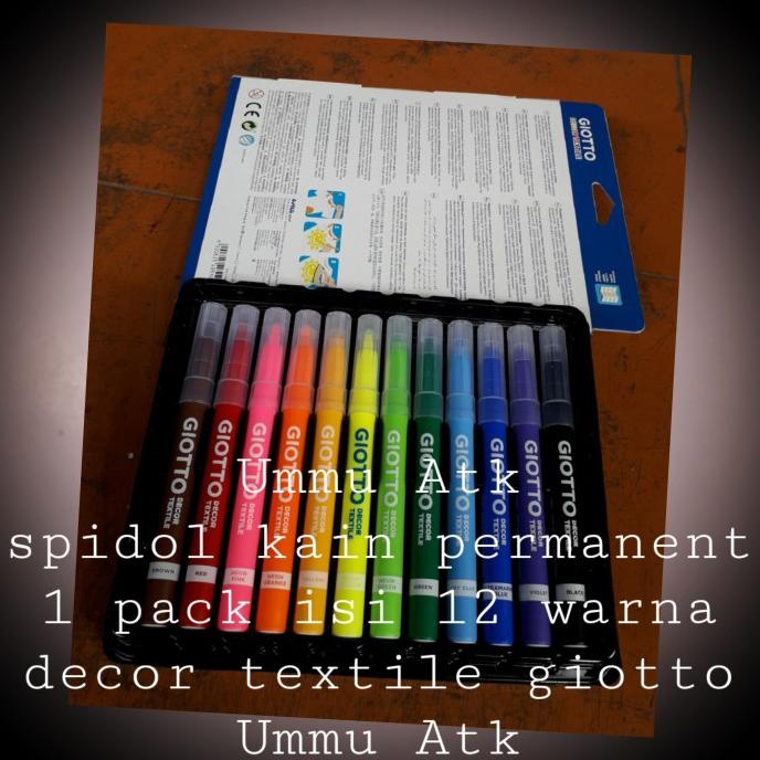 

Decor textile gioto permanet ink. spidol kain harga 12 warna 494900