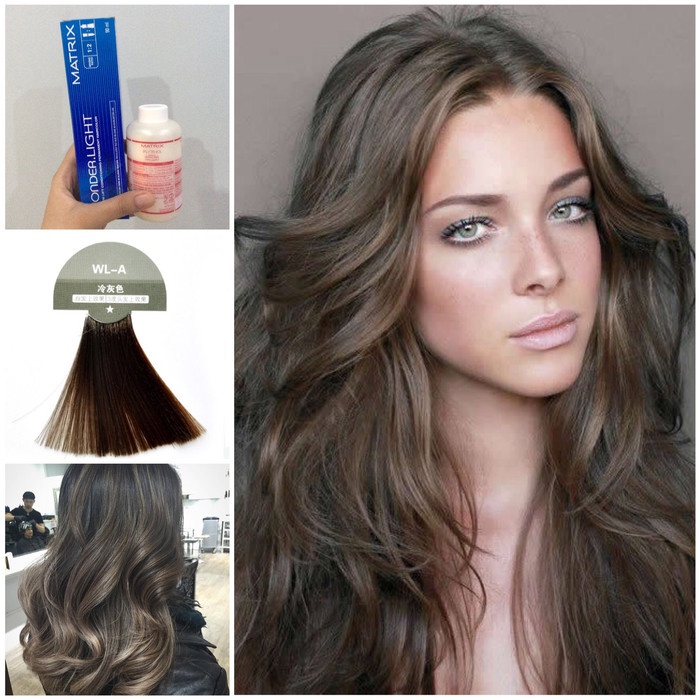 Matrix Wonder Light Cool Ash Brown Abu Cat Pewarna Rambut