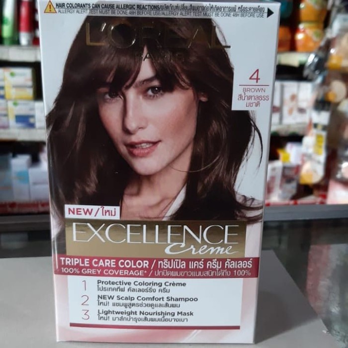 - Semir Loreal Paris No 4 Brown Cat Rambut Pewarna Rambut