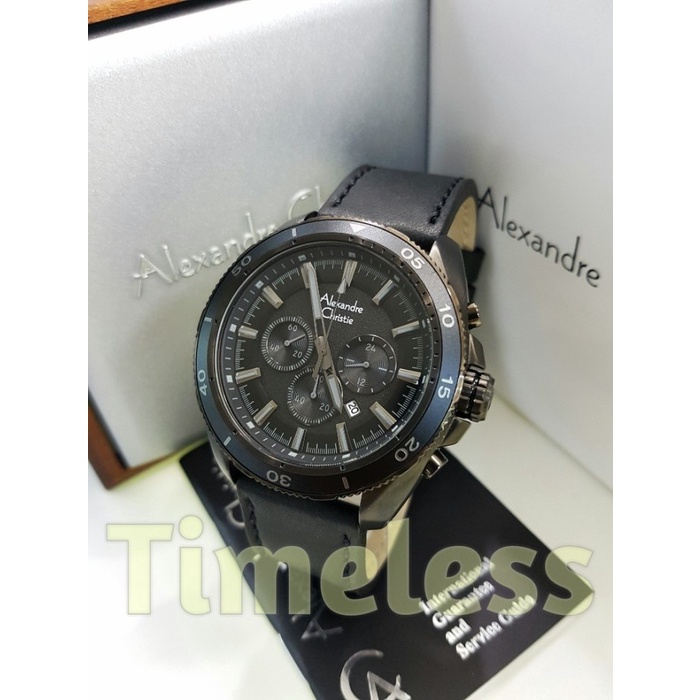 ✅Ready Jam Tangan Pria Alexandre Christie Ac 6472 Mc Black Berkualitas