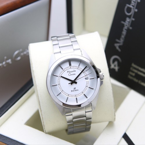 ✅Sale Alexandre Christie Pria Ac 1033 / Ac1033 Silver Garansi Resmi Terbaru