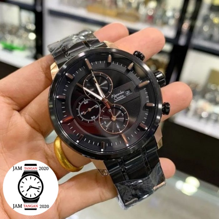 ✅Termurah Alexandre Christie Original Pria Ac6323 / Ac 6323 Black Rosegold New Diskon