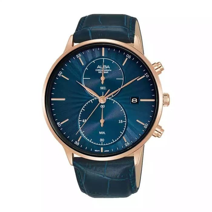 ✅Original Alba Men Aw4010X1 Leather Strap Aw4010 Terbatas