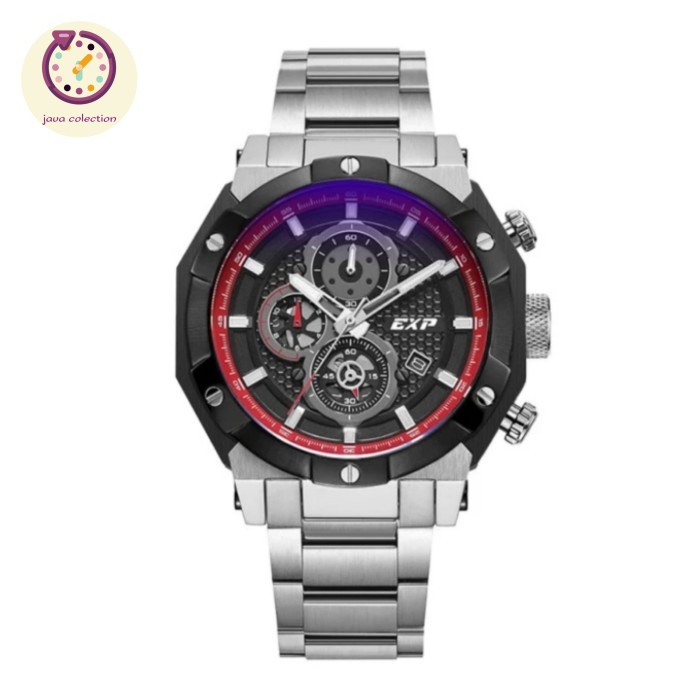 ✅Sale Jam Tangan Pria Expedition E 6385 Silver Black Red Original Limited