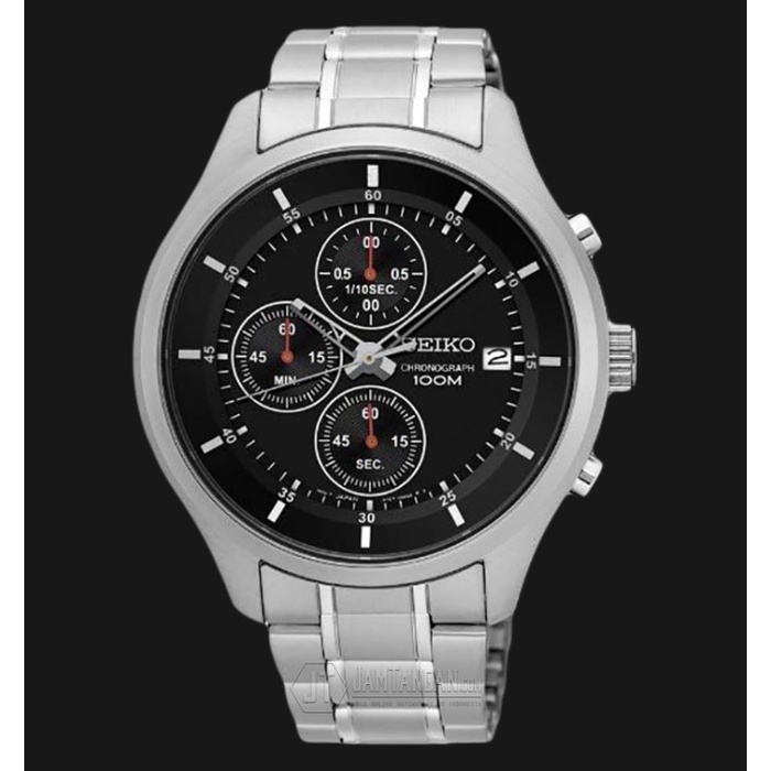 ✅Sale Seiko Chronograph Sks539P1 Black Dial Stainles Steel Bracelet Limited