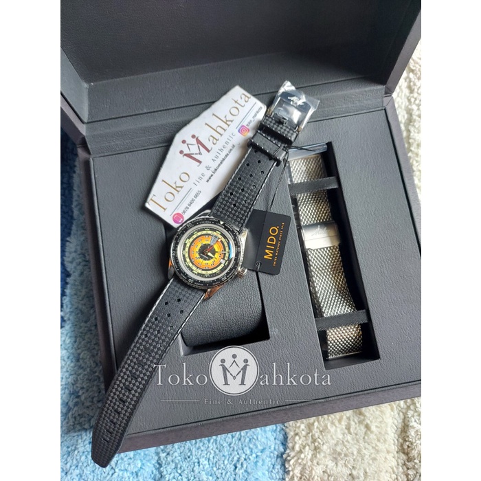 ✅Ori Jam Tangan Mido Ocean Star Decompression Worldtimer M026.829.17.051.00 Terbaru