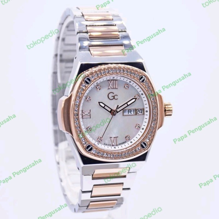 ✅New Gc Guess Collection Y98005L1Mf Wanita Swiss Movement Original Garansi Diskon