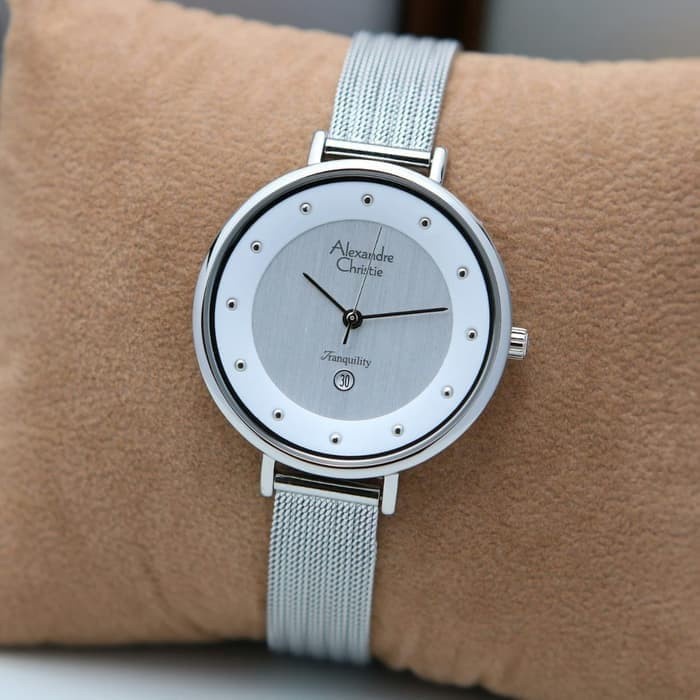 ✅New Alexandre Christie Wanita Ac2485 White Garansi Resmi 1 Tahun Terbaru