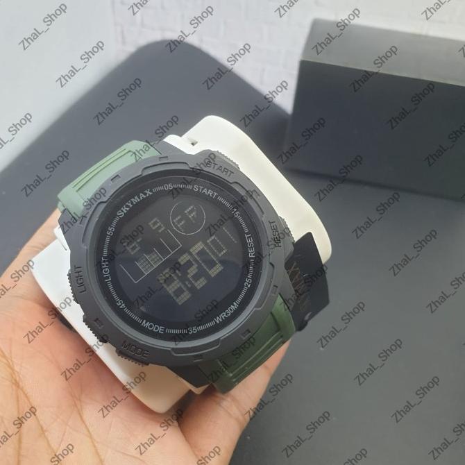 Jam Tangan Skymax 2021 G Original Anti Air 100% Water Resist Fullblack