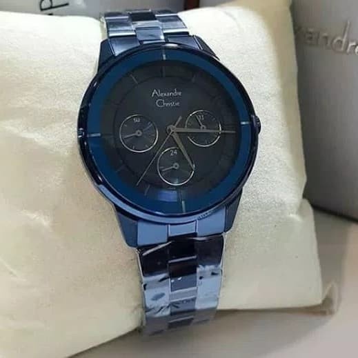✅Baru Alexandre Christie Wanita Ac 2714 Blue Original Bisa Sameday
