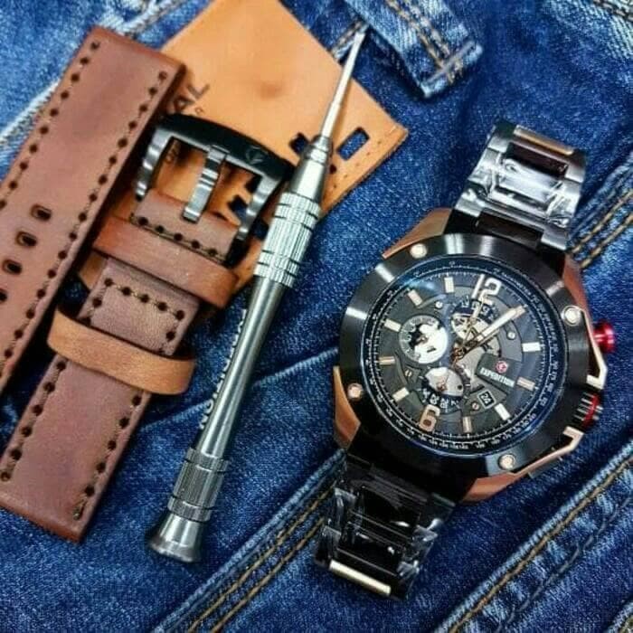 ✅New Jam Tangan Expedition E6697 Rosegold Black. Garansi Resmi 1Tahun Bisa Sameday