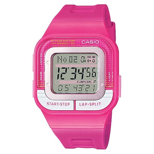 ✅Baru Jam Tangan Wanita Casio Sdb-100-4Adf Pink Rubber Digital Watch Limited