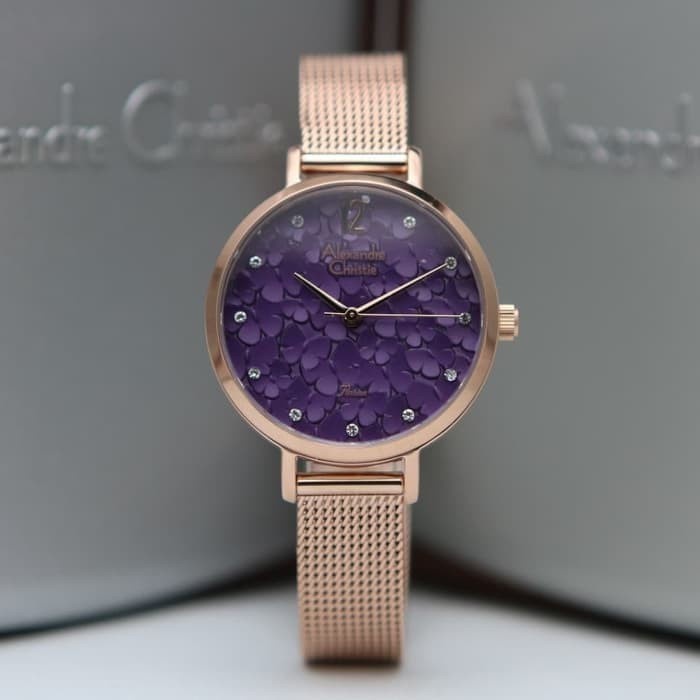 ✅New Ori Alexandre Christie Ac 2728 / Ac 2728Lh Purple Rg OriginalGaransi Terbatas